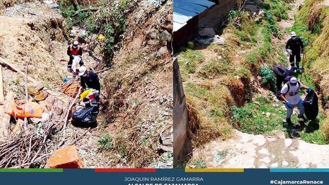 ✅La Gerencia de Desarrollo Ambiental de la Municipalidad Provincial de Cajamarca , esta mañana, llevó a cabo una jornada de limpieza y recojo de residuos en las quebradas Rosa Colpayoc, San Rafael y Pariapuquio, ubicadas en el sector Samana Cruz. Esta actividad, realizada por los colaboradores del equipo de limpieza pública, busca mejorar la calidad del ambiente y promover un entorno más saludable para la comunidad.
✔El trabajo de limpieza no solo contribuye a la preservación de los ecosistemas locales, sino que también fomenta la conciencia ambiental entre los ciudadanos. La Gerencia de Desarrollo Ambiental reitera su compromiso con la gestión integral de residuos y el cuidado de los espacios naturales de la ciudad.