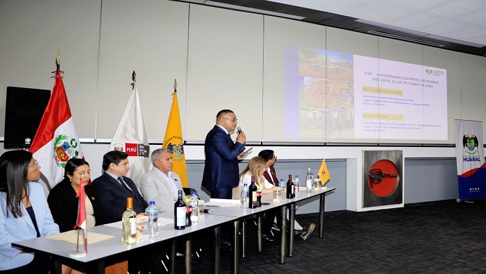 En conferencia de prensa en MINCETUR se anuncia actividades por el 134Β° Aniversario del distrito de Huaral