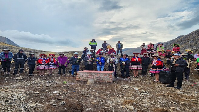 Autoridades de Cusipata entregan el Mantenimiento del cementerio de Llacto en Chillihuani