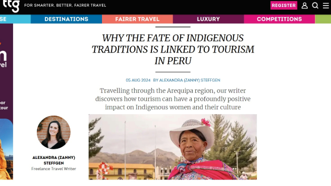 Medio británico TTG resalta el rol de las mujeres indígenas en el turismo