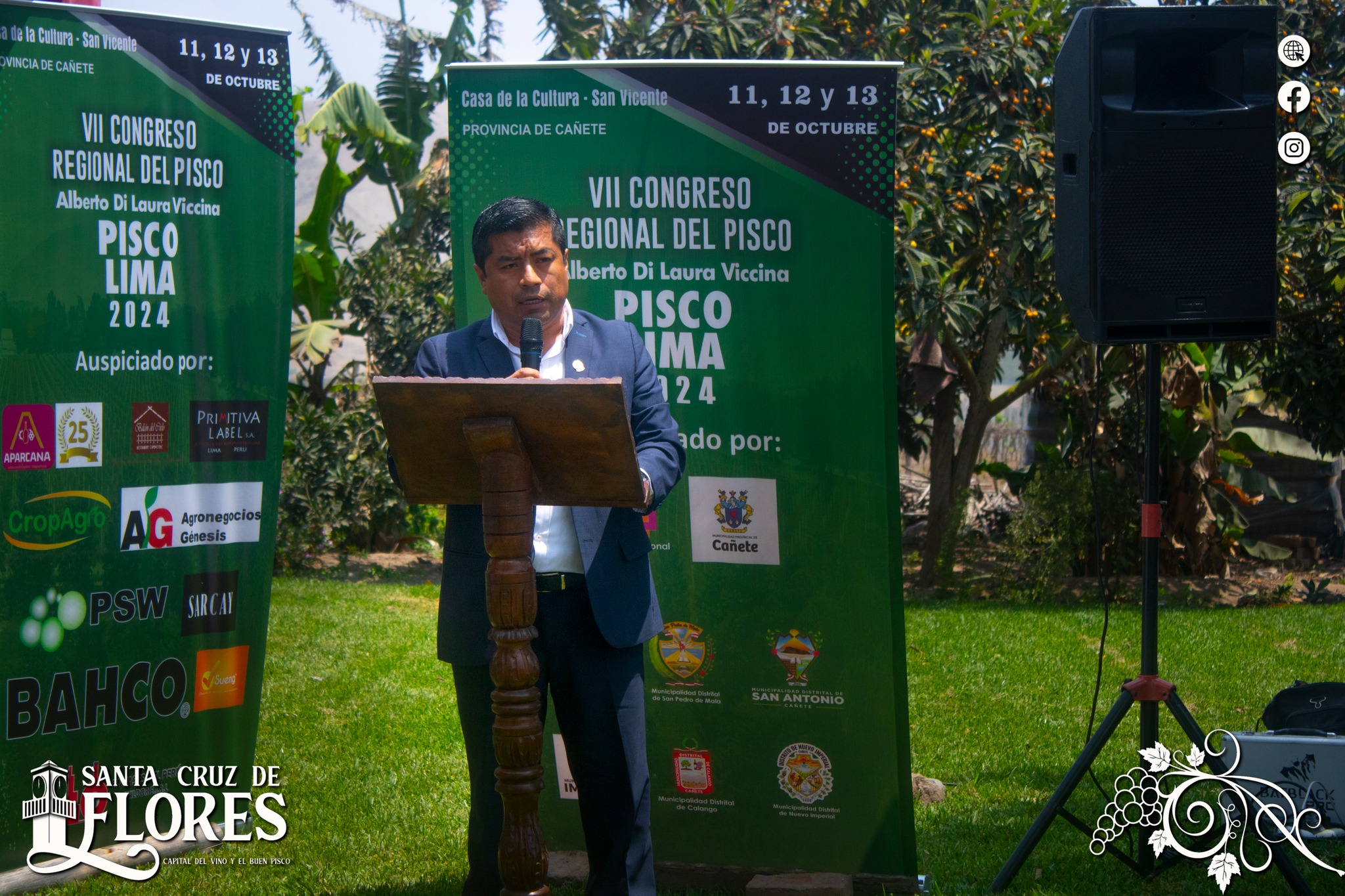 Santa Cruz de Flores presente en el VII Congreso Regional del Pisco "Alberto di Laura Viccina"