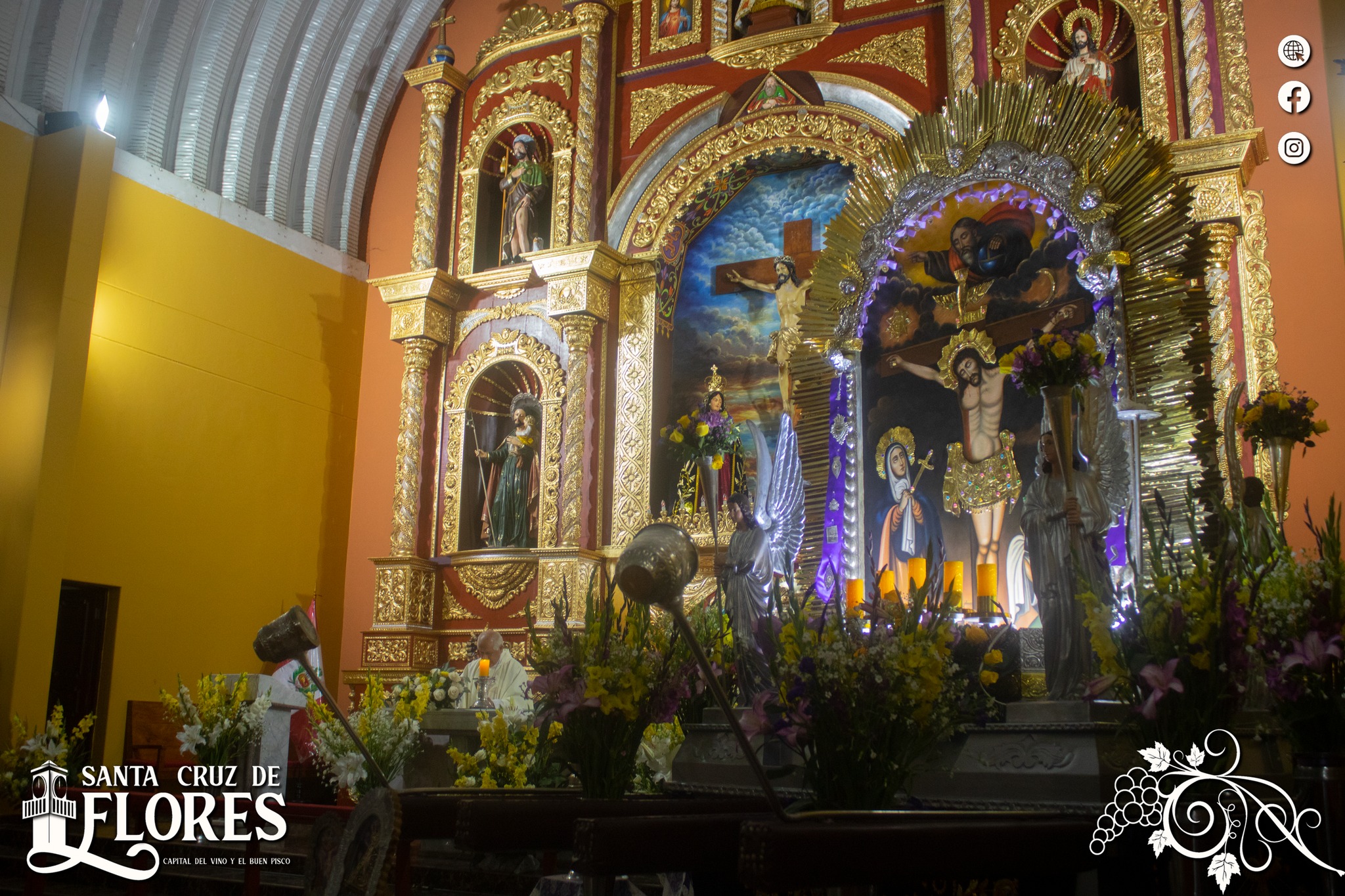 Inician las Novenas en Honor al Señor de los Milagros en Santa Cruz de Flores