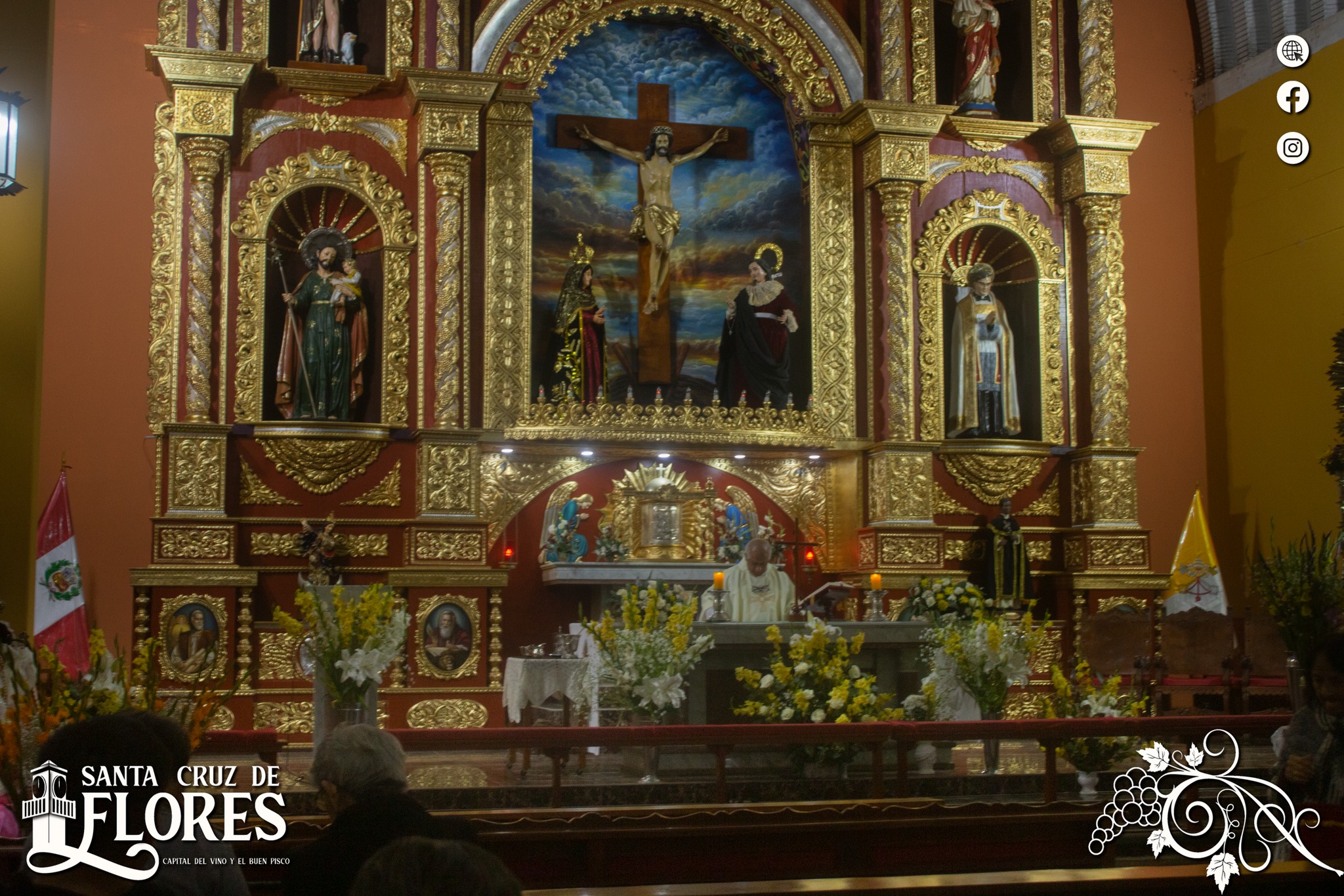 Inician las Novenas en Honor al Señor de los Milagros en Santa Cruz de Flores