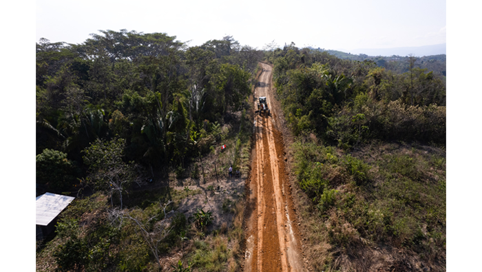 Mantenimiento de vΓas en tramos crΓticos del Centro Poblado de Aucaloma - Provincia de Lamas.
