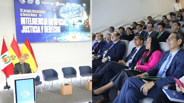 Vicepresidente del TC Helder Domínguez participó en la XVI Jornadas Internacionales de Derecho Natural sobre Inteligencia Artificial, Justicia y Derecho