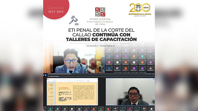 ETI Penal de la Corte Superior del Callao organizó tres conferencias esta semana