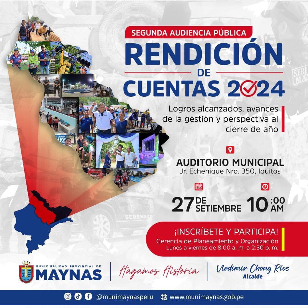 Archivo en imagen de la Segunda audiencia publica de rendición de cuenta año 2024
