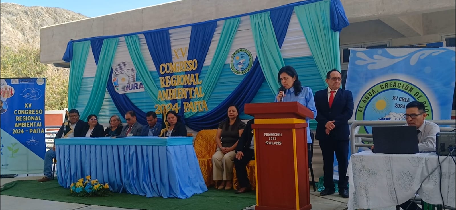 Docentes y alumnos de 12 UGEL disertan y exponen proyectos en XV Congreso Regional de Educación Ambiental en Paita