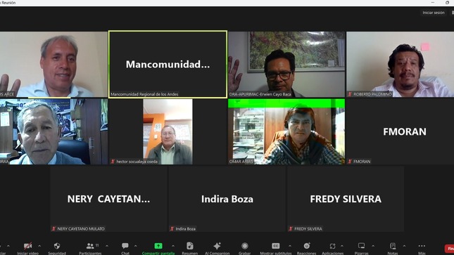 Fotografía de la reunión.