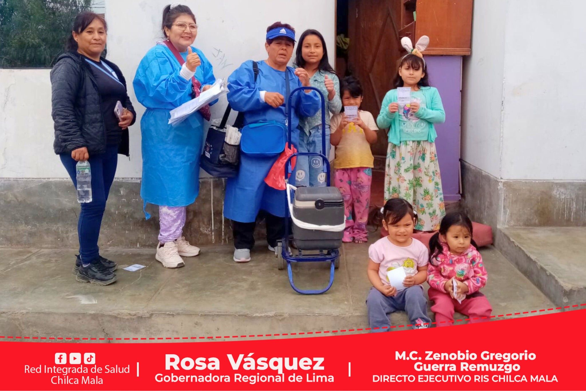 Niños de la RIS Chilca Mala reciben vacuna contra el sarampión gracias al esfuerzo de Brigadas de Salud que llegan a zonas de difícil acceso