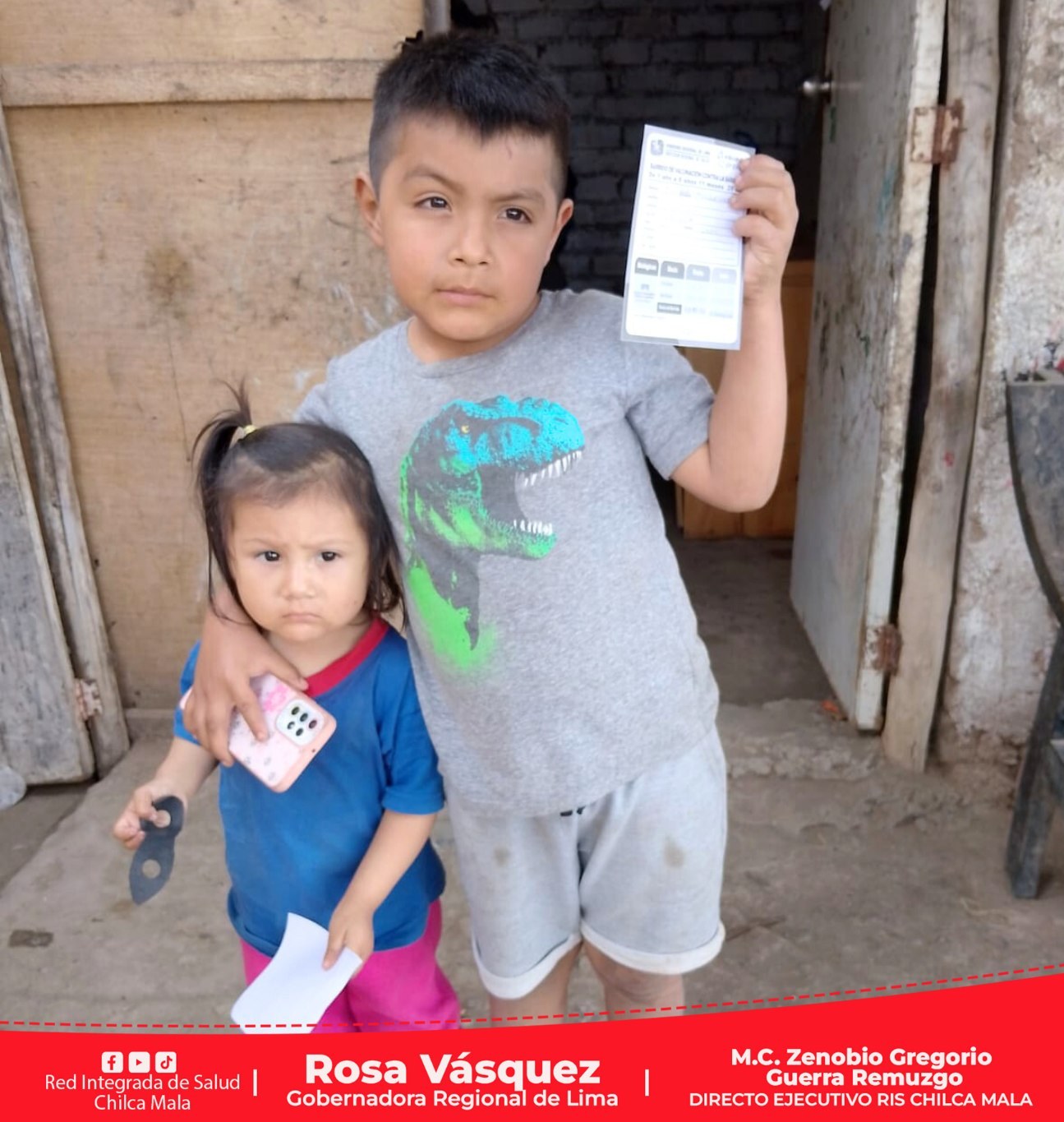 Niños de la RIS Chilca Mala reciben vacuna contra el sarampión gracias al esfuerzo de Brigadas de Salud que llegan a zonas de difícil acceso
