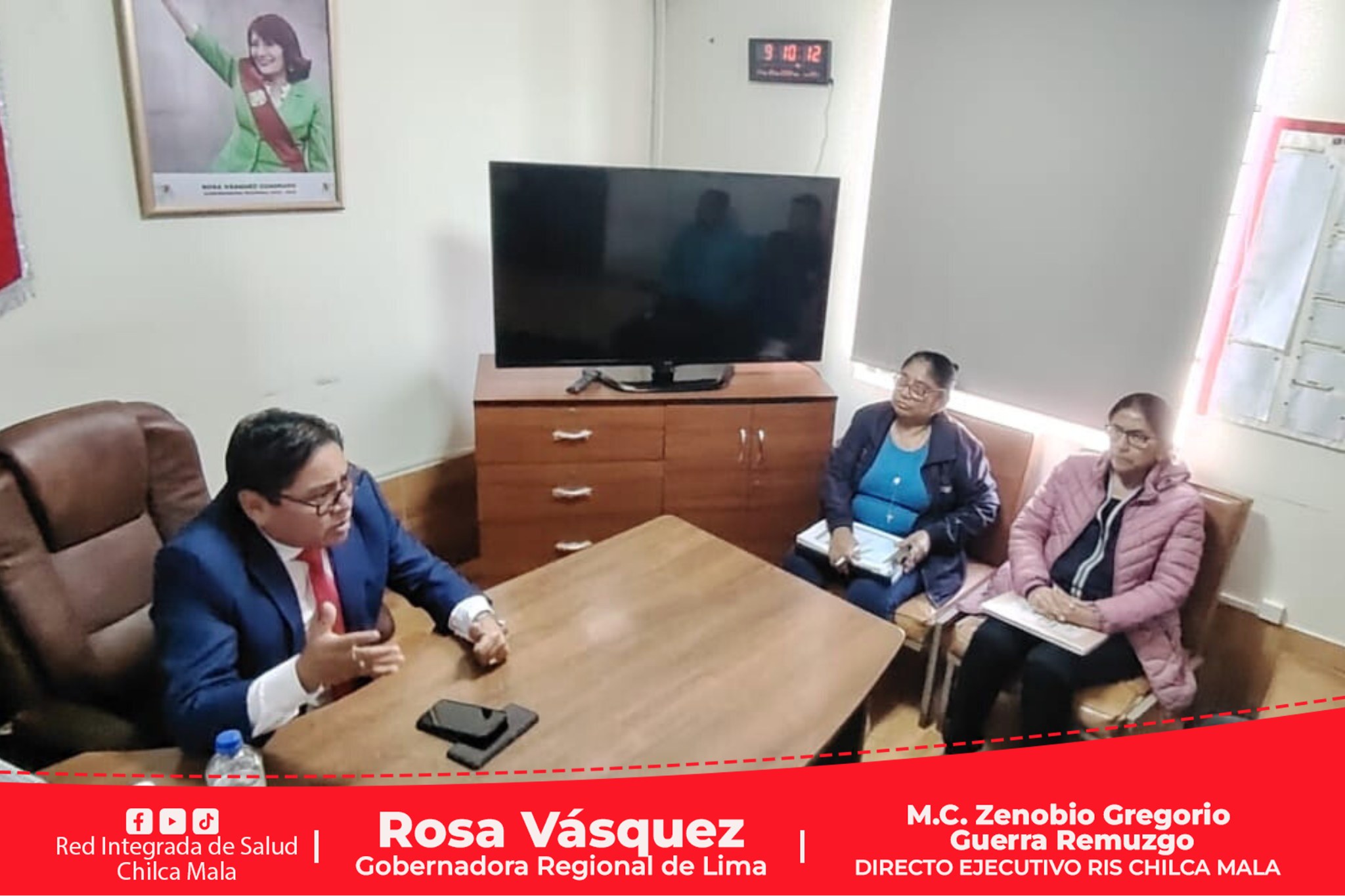 RIS Chilca Mala sostiene reunión de coordinación con la MicroRed Mala
