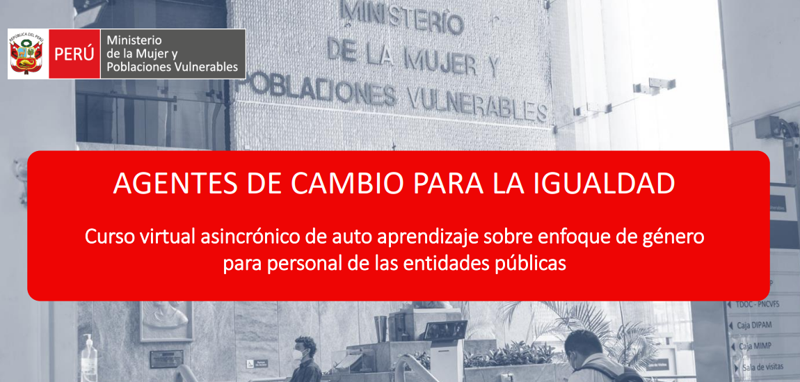 Sineace promueve curso “Agentes de cambio para la igualdad”