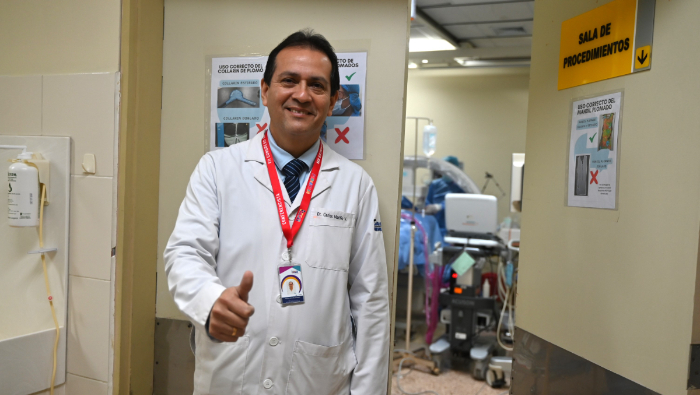 El médico cardiólogo Carlos Mariño, quien ha realizado más de 3 mil cateterismos. 