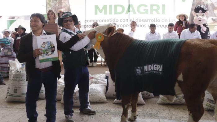 Arequipa: Gobierno impulsa el crecimiento sostenible de la ganadería familiar con mejora genética en Expoagro 2024