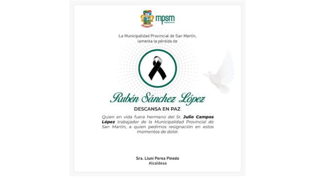 Condolencias