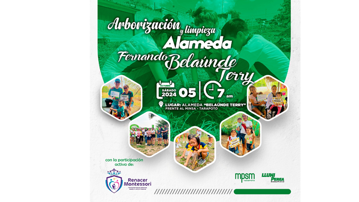 Gran Jornada de ArborizaciΓ³n y Limpieza en la Alameda "Fernando BelaΓΊnde Terry".