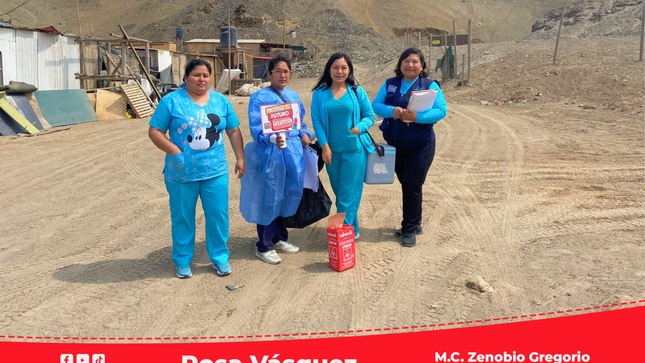 Niños de la RIS Chilca Mala reciben vacuna contra el sarampión gracias al esfuerzo de Brigadas de Salud que llegan a zonas de difícil acceso
