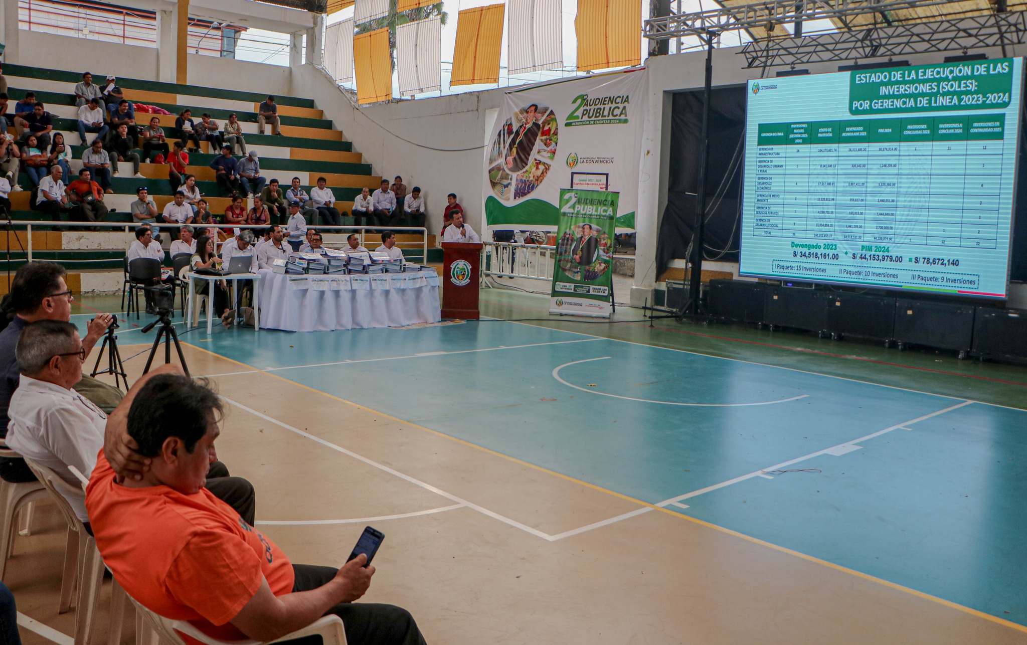 Alcalde provincial reafirma su compromiso de trabajo en la segunda audiencia pública 2024