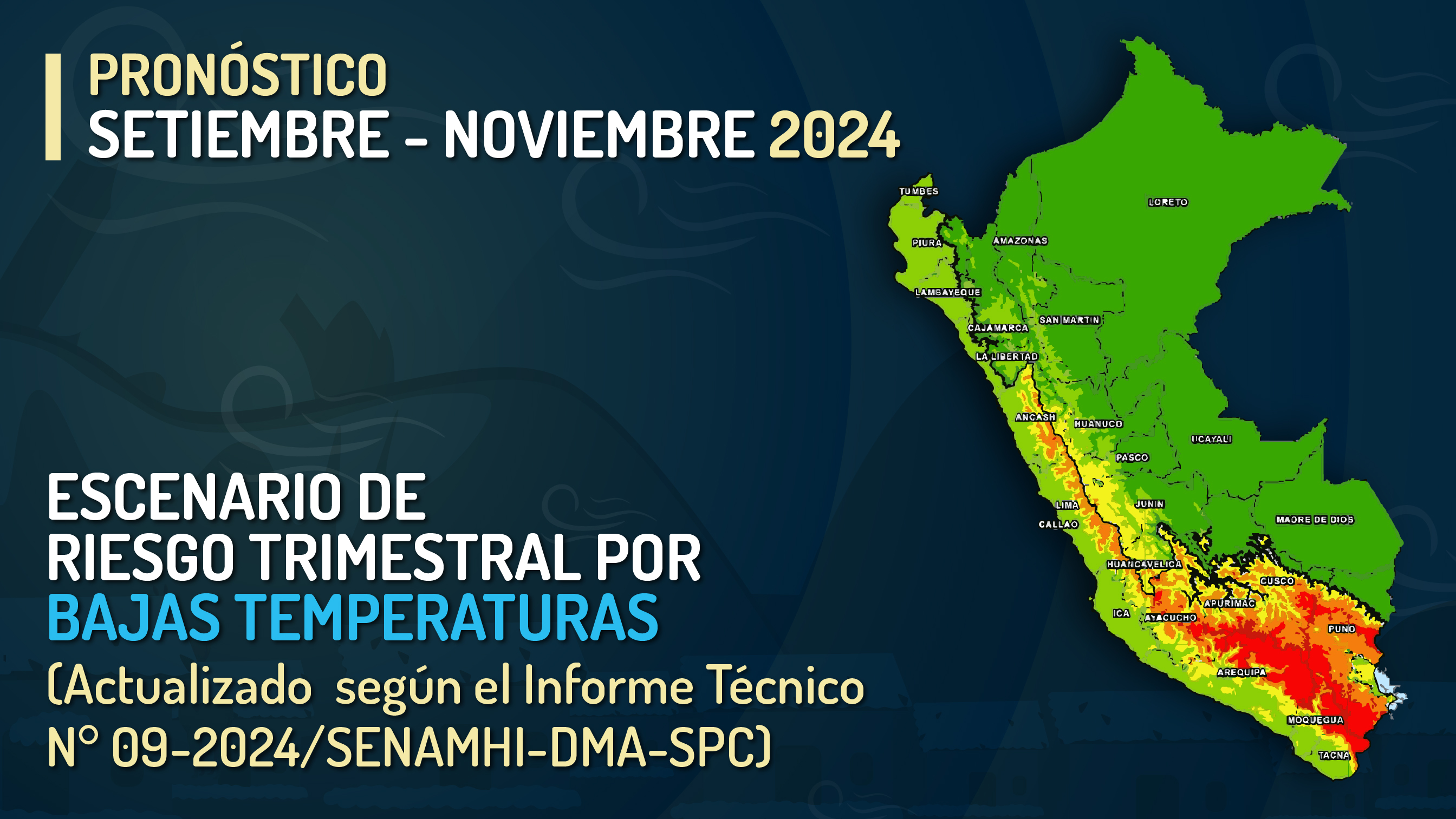 Escenario trimestral por bajas temperaturas