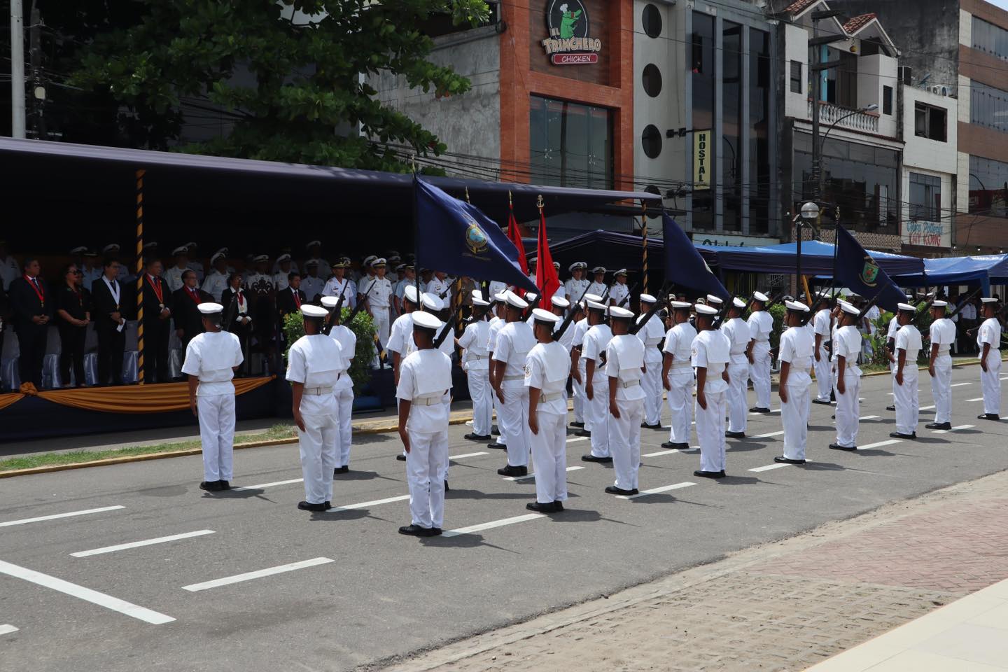 Ceremonia de conmemoración por el Día de la Marina de Guerra del Perú y el glorioso Combate Naval de Angamos