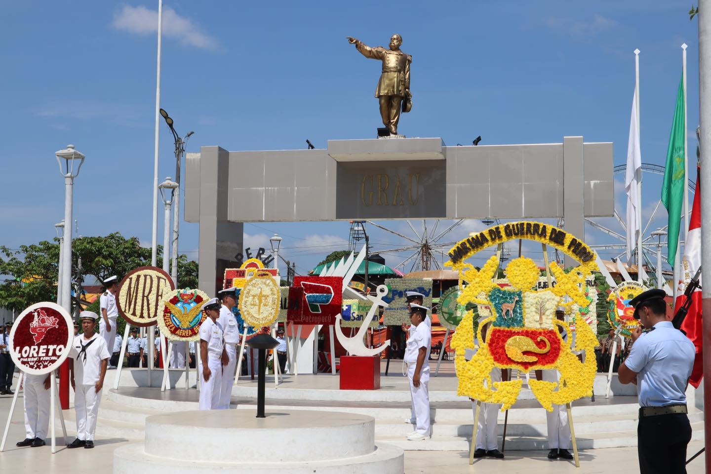 Ceremonia de conmemoración por el Día de la Marina de Guerra del Perú y el glorioso Combate Naval de Angamos