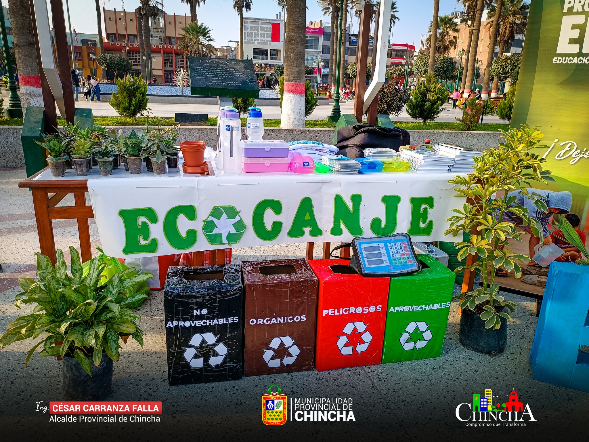 𝙎𝙀𝙂𝙐𝙉𝘿𝙊 𝙀𝘾𝙊𝘾𝘼𝙉𝙅𝙀
¡Vecinos comprometidos con el medio ambiente, participaron del segundo ecocanje que se realizó por el Día Mundial del Medio Ambiente.