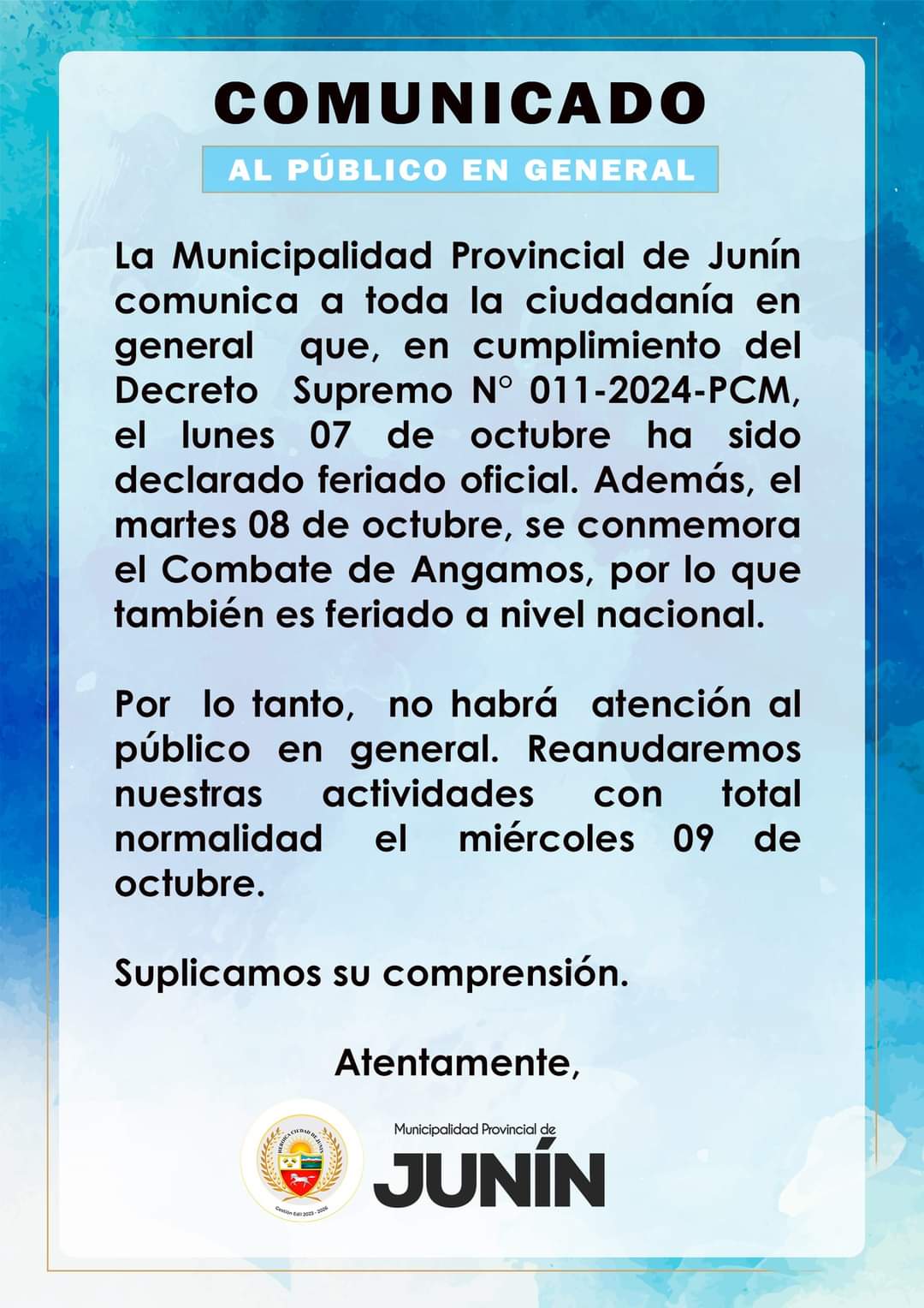 Comunicado 