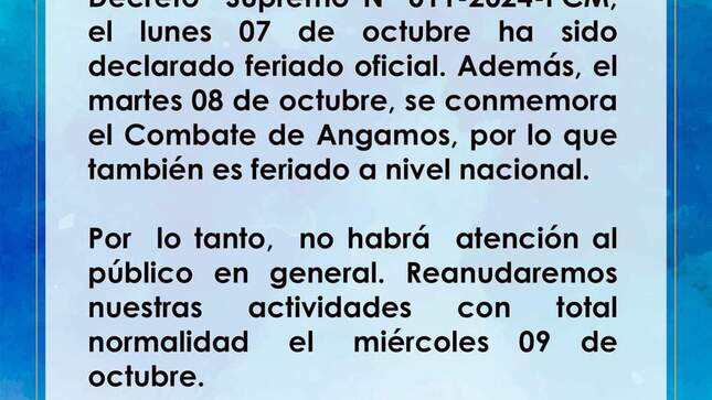 Comunicado 