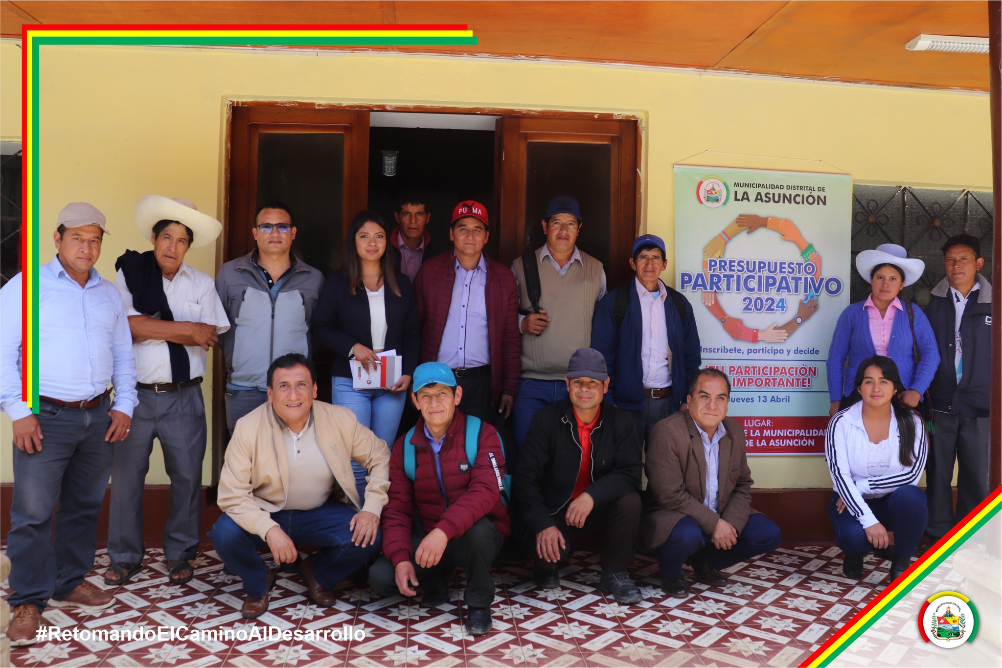 La Asunción realiza Presupuesto Participativo 2024, con representantes de caseríos para priorizar necesidades.