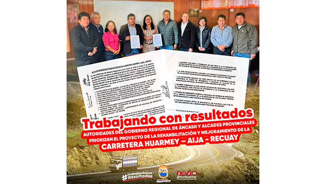 Carretera  HUARMEY – AIJA - RECUAY será un realidad.