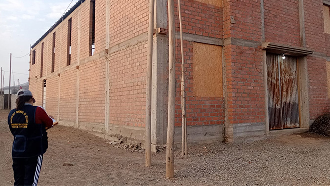 Municipalidad continua la fiscalización de construcciones ilegales en Huarmey.