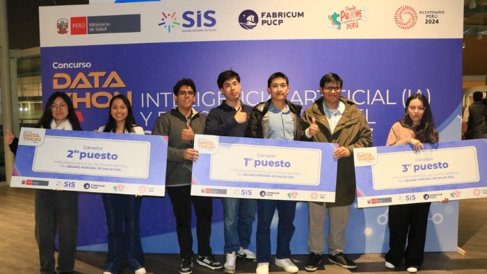 SIS y PUCP reconocen proyectos ganadores de Datathon: Inteligencia Artificial y Datos Abiertos 2024