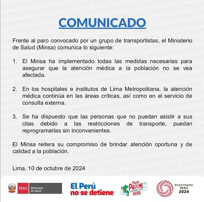 Comunicado