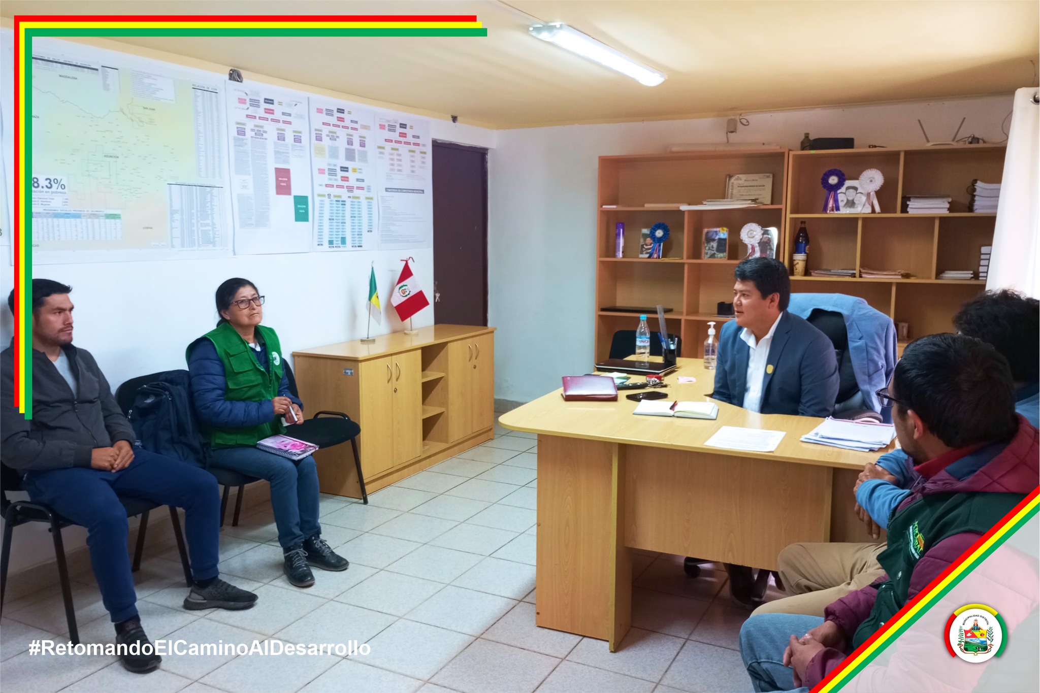 Se reunió el Proyecto Ganadero Cajamarca, AGRORURAL y la Municipalidad de La Asunción para compromisos sobre semillas, capacitación y asistencia técnica en 8 caseríos.