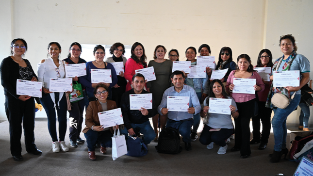 En el evento estuvieron presentes docentes de las distintas instituciones de San Juan de Lurigancho y El Agustino.