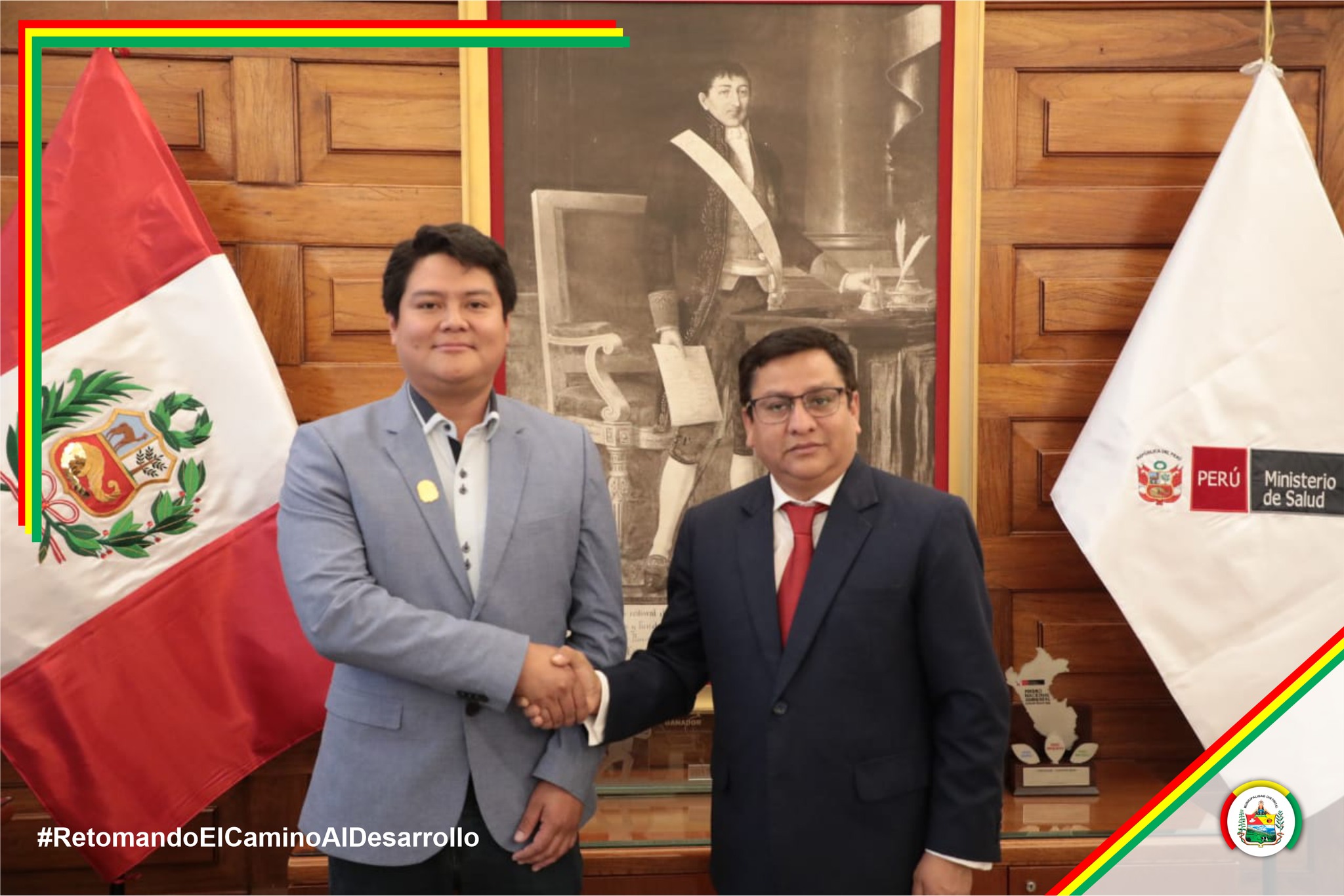 El alcalde Erick Vigo se reunió con el Ministro de Salud para mejorar el puesto de salud y coordinar la compra de una ambulancia.