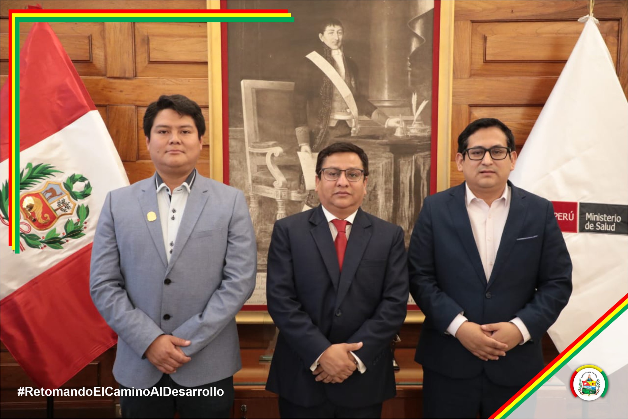 El alcalde Erick Vigo se reunió con el Ministro de Salud para mejorar el puesto de salud y coordinar la compra de una ambulancia.