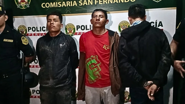 Raúl Enrique Yomona Silvano (20) y Jorge Antony Marín Chujundama (19)