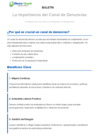 Vista preliminar de documento Boletín sobre la importancia del canal de denuncias