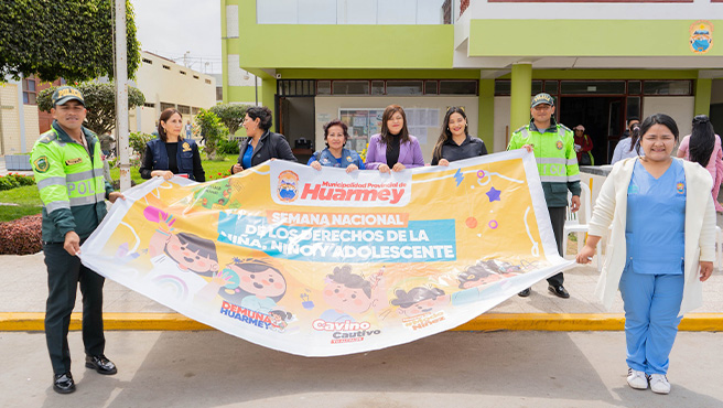 Municipalidad realiza pasacalle de sensibilización por la semana de los "Derechos del Niño".