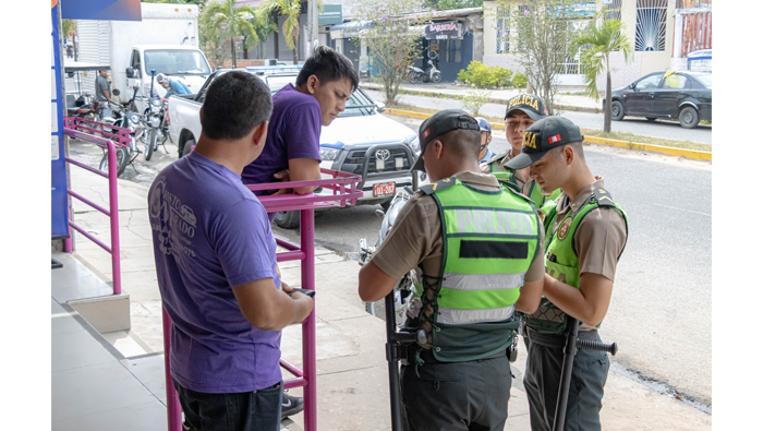 Operativo contra los que portan armas de fuego.