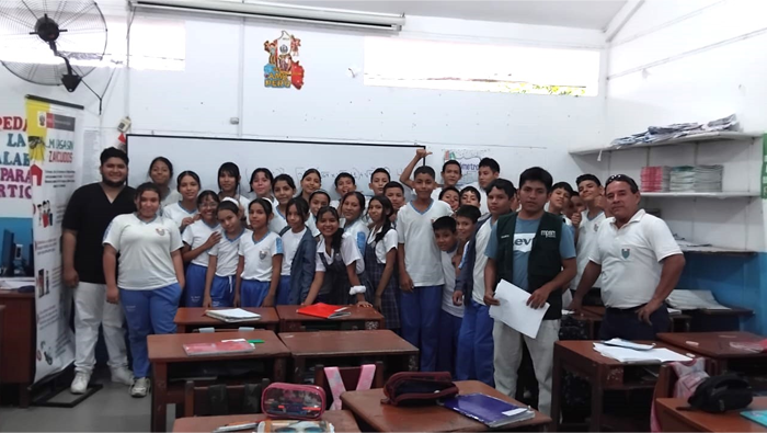 Γxito total en la microcampaΓ±a Informativa de recojo y eliminaciΓ³n de criaderos contra el Aedes Aegypti.