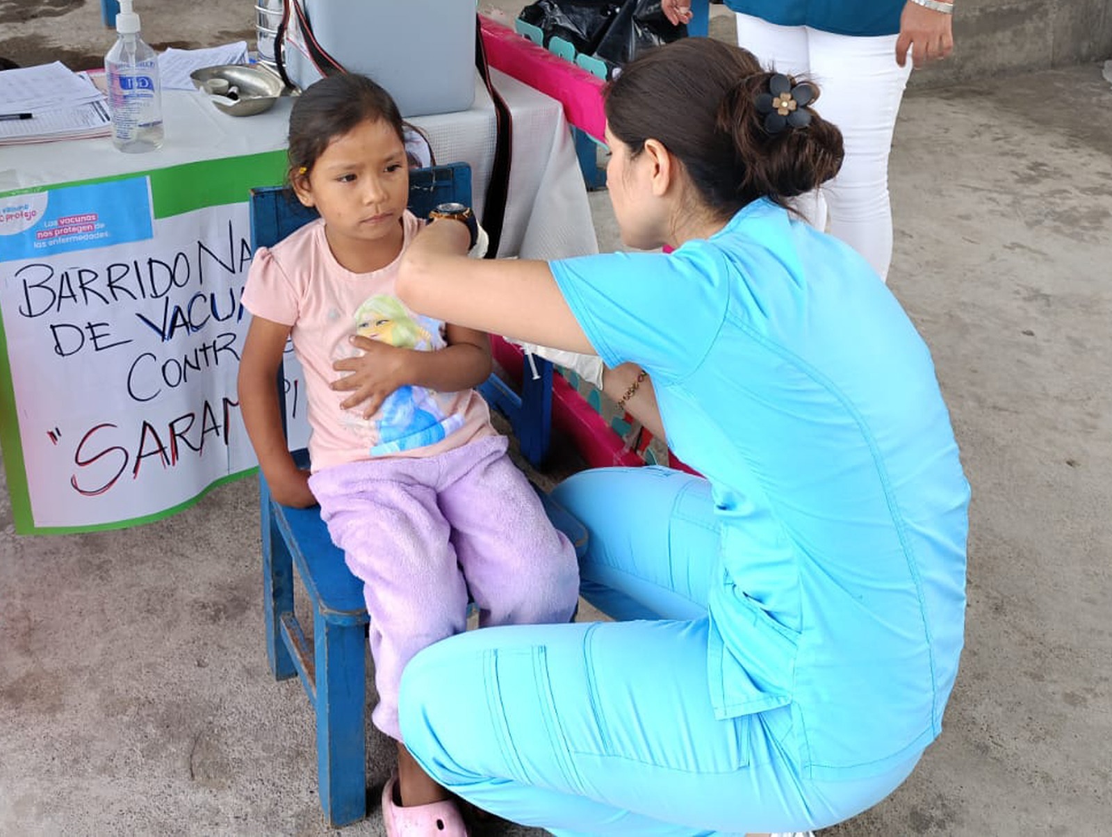 66.4 % de avance en la campaña de vacunación contra el sarampión