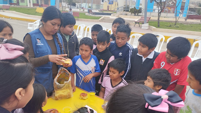 Municipalidad realiza realiza actividades lúdicas por la semana nacional de los Derechos del Niño.
