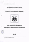Vista preliminar de documento Plan Operativo Informático 2018