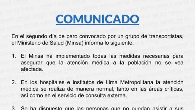 Comunicado
