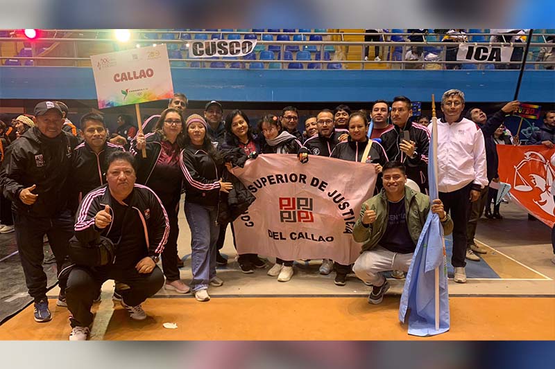 Delegación de la Corte Superior de Justicia del Callao participó en los Juegos Nacionales Judiciales "Cajamarca 2024"