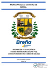 Vista preliminar de documento Informe de Evaluación de Planes Institucionales (PEI-POI), correspondiente al I semestre 2023