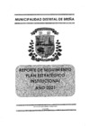 Vista preliminar de documento Reporte de Seguimiento del Plan Estratégico Institucional 2021